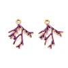304 Stainless Steel Enamel Pendants STAS-Q119-12G-05-1
