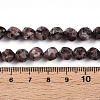 Dyed Natural Sesame Jasper Beads Strands G-T139-8mm-47D-5