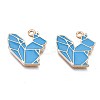 Autumn Theme Rack Plating Alloy Enamel Pendants ENAM-S122-74-2