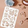 Plastic Reusable Drawing Painting Stencils Templates DIY-WH0202-342-3