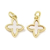 Brass with Sea Shell Charms KK-Q820-15G-1
