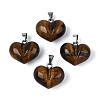 Natural Tiger Eye Chunky Pendants G-T143-19J-1