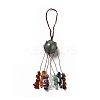 Natural Green Aventurine Round Pendant Decorations G-G997-A03-2