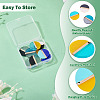 10Pcs 5 Colors Transparent & Opaque Resin & Wood Pendants RESI-TA0004-67-5