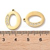 Real 14K Gold Plated 304 Stainless Steel Pendants STAS-L022-157G-O-3