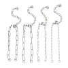 304 Stainless Steel Paperclip Chain Bracelet Making AJEW-JB01583-1