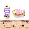 304 Stainless Steel Enamel Beads STAS-N124-38G-3