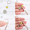 12Pcs 2 Colors 201 Stainless Steel Huggie Hoop Earring Findings STAS-SC0010-29-6