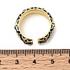 Brass Micro Pave Cubic Zirconia Cuff Open Rings for Women RJEW-B160-05G-7