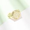Brass Cuff Open Rings KK-CBA90BB-08G-1