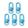 Spray Painted Eco-Friendly Alloy Swivel Snap Hooks Clasps PALLOY-T080-02Q-NR-1