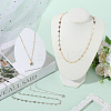 2 Sets 2 Colors Alloy Crystal Rhinestone Star Link Chain Necklace Sets NJEW-SC0001-54-3