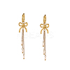 304 Stainless Steel Hoop Dangle Earrings STAS-OY003-65G-3