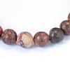 Natural Picasso Stone/Picasso Jasper Beads Strands G-E334-8mm-10-2