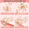2Pcs Flower Shoe Buckle Clips FIND-FG0003-28-4
