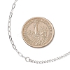 304 Stainless Steel Twisted Chain Paperclip Chain Necklaces NJEW-JN05781-01-4