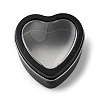 Tinplate Iron Heart Shaped Candle Tins CON-NH0001-01D-1