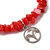 Constellation Non-Tarnish 304 Stainless Steel Charms Bracelets BJEW-JB12480-01-3