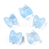 Transparent Spray Painted Glass Beads GLAA-N035-034-C11-2