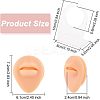 Soft Silicone Mouth Flexible Model Body Part Displays with Acrylic Stands ODIS-WH0002-22-2