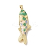 Brass Enamel Pendants KK-CBAEEA8-09C-G-1