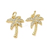 Brass Micro Pave Cubic Zirconia Pendants ZIRC-K070-38G-1
