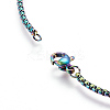Ion Plating(IP) 304 Stainless Steel Box Chain Necklaces NJEW-P251-02A-3