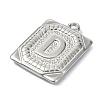 Anti-Tarnish 304 Stainless Steel Pendants STAS-U033-01P-D-2