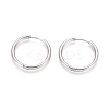 Tarnish Resistant 304 Stainless Steel Huggie Hoop Earrings EJEW-F111B-25mm-P-1