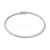 Rack Plating Brass Cubic Zirconia Elasticity Necklaces NJEW-S425-01P-1
