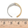 304 Stainless Steel Cuff Open Rings RJEW-Z121-02GP-09-5