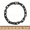 304 Stainless Steel Chain Bracelets for Women Men BJEW-Z143-29AS-5