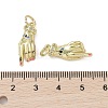 Brass Micro Pave Cubic Zirconia Pendants KK-L209-077G-01-4