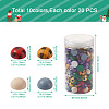 200Pcs Schima Wood Cabochons WOOD-CD0001-25-3