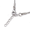 Non-Tarnish 304 Stainless Steel Bone Rope Chain Bracelet for Women LS-BJEW-I311-01A-P-2
