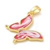 Brass Enamel Pendants KK-G517-01G-03-2
