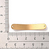304 Stainless Steel Brushed Curved Rectangle Connector Charms LS-STAS-R222-03G-3
