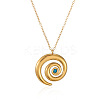 Brass Capri Blue Rhinestone Pendant Necklaces for Women FS-WG3F79A-02-1