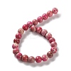 Dyed Natural Regalite/Imperial Jasper/Sea Sediment Jasper Beads Strands G-B124-C01-14-3