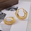 Brass Hoop Earring for Women LS-EJEW-L288-001G-1
