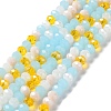 Glass Beads Strands EGLA-A034-M8mm-52-1