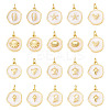 20Pcs 10 Styles Ocean Theme Brass Enamel Pendants KK-TA0002-04-2