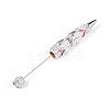 Fishtail Resin & Polymer Clay Pave Rhinestone Ball-Point Pen AJEW-T013-05M-3
