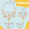 Natural Shell & Alloy Starfish Jewelry Set with ABS Imitation Pearl Beaded DIY-PH0020-73-2