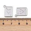 304 Stainless Steel Pendants STAS-L303-16P-3