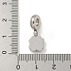 Non-Tarnish 304 Stainless Steel European Dangle Charms STAS-U005-41P-3