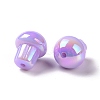 UV Plating Rainbow Iridescent Opaque Acrylic Beads LS-OACR-C010-07A-3