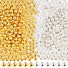 600Pcs 2 Colors CCB Plastic Beads CCB-PA0001-04D-1