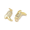 Brass Micro Pave Cubic Zirconia Pendants KK-P345-65G-2