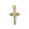 Brass Micro Pave Cubic Zirconia Pendants KK-I360-012G-01-1